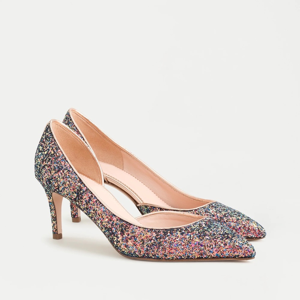 Colette d'Orsay pumps in holographic glitter NWT NIB